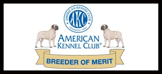 We are AKC Breeders of Merit!!